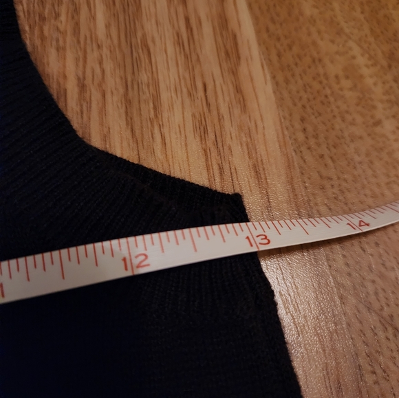 Miley Cyrus Max Azria Cotton Knit Button Down Sweater Vest Black Medium - Picture 5 of 10